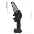 thumbnail image 4 of 4 Inch Mini Chainsaw Cordless - 550W Electric Handheld Chainsaw with 1500mAh Battery, 32.8ft/s Fast Cutting for Tree Trimming Branch Wood Cutting, Garden Yard Tool, 4 of 14