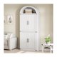 thumbnail image 1 of Antique blanca 71 - pulgada de altura 5 - tier arched gabinete con doors: a moderno estilo rural estante y kitchen pantry para sala de estar y dormitorio, 1 of 8