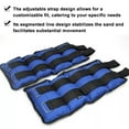 thumbnail image 4 of Saco terrero Pesas de tobillo de 5 kg/par para hombres y mujeres, pesas de pierna, brazo, muñeca, sacos de arena ponderados con correa ajustable para correr, gimnasio, aeróbic, fitness, entrenami, 4 of 5