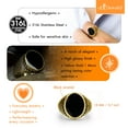 thumbnail image 4 of ‎555Jewelry Stainless Steel Signet Rings for Men, Scales Signet Ring for Men, Antique Style Ring for ‎Men, Retro Vintage Ethnic Celtic Seal Oval Black Onyx Ring for Men, Gold, Size 13, 4 of 4