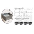 thumbnail image 2 of Ganchos Para Tablero Perforado Con Compartimientos Para Tablero Perforado Accesorios Para Tablero Perforado Utilidad Para Cobertizo De Herramientas Sunnimix Ganchos para tablero perforado, 2 of 8