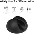 thumbnail image 3 of Cord Holder Cable Clips, 12PCS Black Adhesive Cord Organizer Charger Holder Wire Management Keeper for Nightstand, Desk, Office or Mouse, 3 of 7