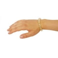 thumbnail image 4 of Amelia Beauty, 8 Small Shinny Elastic Hair Telephone Cord Coils, 1.5in Diameter Spiral Hair Ties, Strong Hold, Gentle on Hair, Gold, 4 of 10