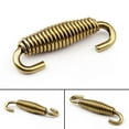 thumbnail image 2 of Moto Exhaust Pipe Muffler Tip Silencer Stainless Steel Spring 2PCS Bronze, 2 of 6