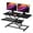 Black, variant on 38-inch Standing Desk Converter Height Adjustable Sit to Stand Up Workstation, Duals Monitor and Laptop Riser with Wide Keyboard Tray, for Home, School, Company, Black