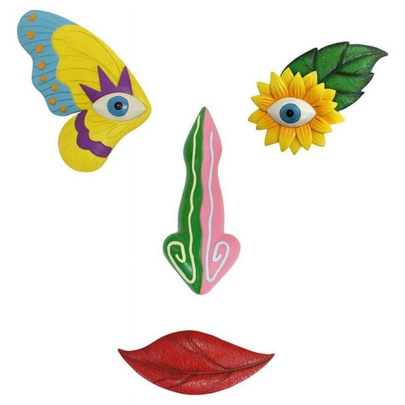 Tree Face Decor Outdoor,Colorful Butterfly Garden Decor,Tree Art Decoration,Suitable for and Wall Decoration