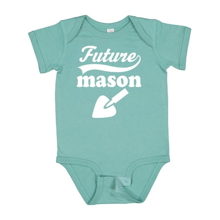 

Inktastic Future Mason Brick Block Occupation Gift Baby Boy or Baby Girl Bodysuit