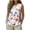 Multicolor 4, variant on Women's Floral Print Sleeveless Blouse, Crew Neck Pleated Front Casual Tank Top, Summer Loose Fit Floral Top, S-3XL