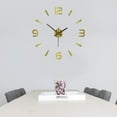 thumbnail image 3 of Modern and Elegant 3D Large Mirror Wall Clock for Office Home Shop Decor, 3 of 9