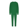 thumbnail image 6 of Fanxing Sweatsuits 2pcs Sets Womens Under $20.00 Pink Women 2 Piece Sets Tracksuits Green Crewneck Pullover Sweatshirt Outfits Solid Oversized Jogging Pants Prime Day Deals Clearance, 6 of 7