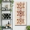 thumbnail image 3 of Crafted Creations Brown and Beige Star of David X Rectangular Wall Art Decor 36" x 18", 3 of 3