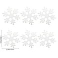thumbnail image 3 of EazyTech Handcrafted 3D Foam Snowflake Ornaments Set, 8" Christmas Tree Lightweight Hanging Decor for Christmas Eve Home Party Decoration, 6-Pack, 3 of 6