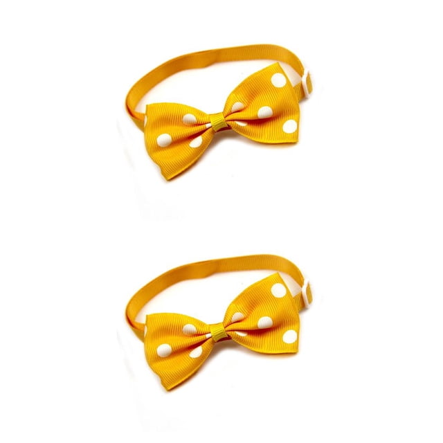 Collares para Perros Greeniant Pajaritas Decoraciones Cachorro Año Nuevo Punto Amarillo Blanco