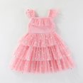thumbnail image 6 of OOOUM Girls Tutu Dress Kids Strap Tiered Halloween Party Dress Toddler Pumpkin Decor Flutter Sleeve Outfits 6-12 Months, 6 of 9