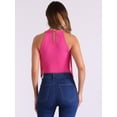 thumbnail image 3 of DARING DIVA Leotard Sleeveless Concert Fringe Bodysuit M Hot Pink, 3 of 6