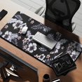 thumbnail image 2 of Long Mouse Pads for Desk,Pioneer Flower Floral Print Pattern Desk Mats on Top Of Desks, Desk Mouse Pad Extra Large with 3mm Non-Slip Base and Stitched Edge for Gaming,Office,Work,Home 35.4"x15.7", 2 of 6