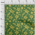thumbnail image 1 of oneOone Georgette Viscose Green Fabric Florals Sewing Fabric By The Yard Printed Diy Clothing Sewing Supplies 42 Inch Wide, 1 of 1