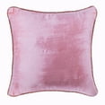 thumbnail image 2 of Pink Pillow Cover 24x24 inch (60x60 cm), Designer Light Pink Pillow Shams, Solid Beaded Cord Pillow Shams, 24x24 inch (60x60 cm) Pillow Shams, Square Velvet - Soft Pink Shimmer, 2 of 4