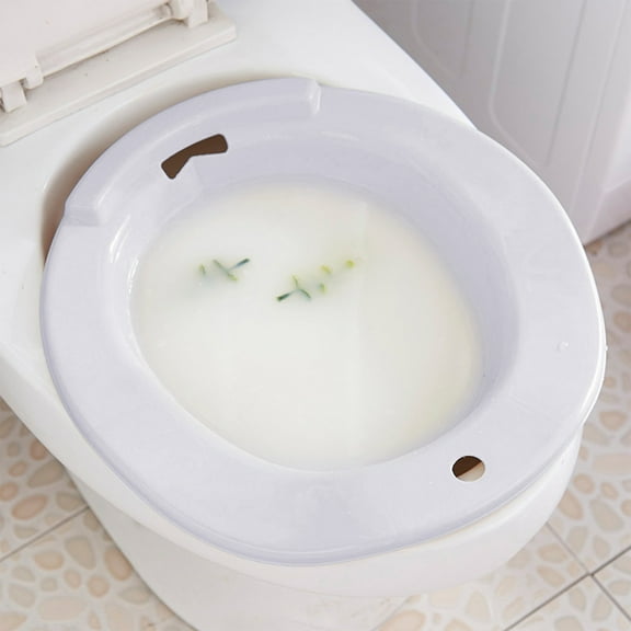 Sitz Bath for Toilet Seat Hemorrhoids and Postpartum Care,High Temperature Resistance Comfortable Sitting Bath Tub,Ideal For Elderly And Disabled, Avoid Overflow.