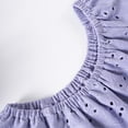 thumbnail image 6 of Fozruso Short Set Girls Outfits Summer Baby Girl's Light Weight Knot Print Sleeveless Top With Ruffled Hem And Short Pants Set,5-6 Years(Purple), 6 of 6