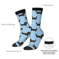 thumbnail image 4 of Vsdgher Dachshund Dog Crew Socks for Men & Women, Breathable Casual Athletic Ankle Socks, 4 of 6