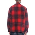 thumbnail image 3 of Woodridge Flannel Co Mens Flannel Shirts Shackets Casual Button Down Long Sleeve Jackets with Pocket, 3 of 5