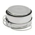 thumbnail image 2 of Poêle Portable avec Poignée Pliable pour Cuisine Extérieure, Acier Inoxydable Léger, Ensemble de 8 Pcs, 2 of 8