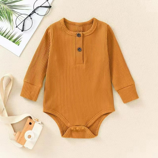 Cowsor Baby Long Sleeve Crawling Onesies – Perfect for Naps & Play (Sizes 66-90)