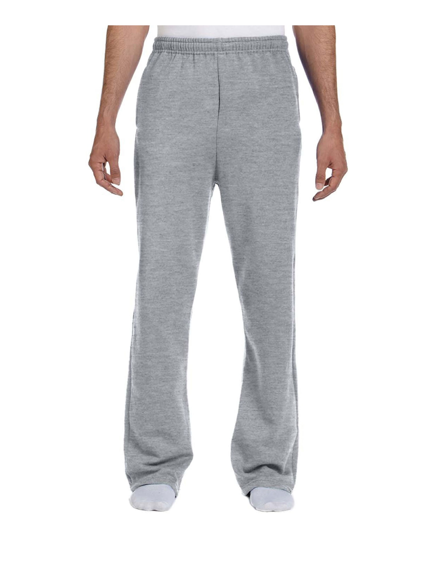 JERZEES - Jerzees Men's Elastic Waist Open Bottom Pocket Sweatpant, Style 974MP - Walmart.com