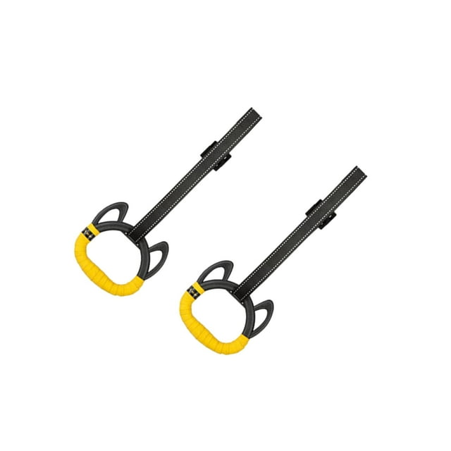 Langgg Gymnastics Rings for Children Adult Home Nonslip 2M Indoor Rings up Pull Handle Black 2M