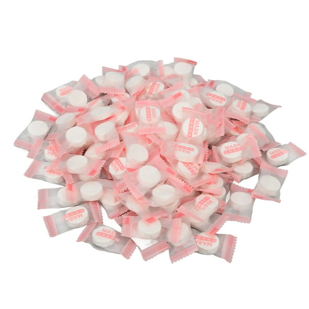 Papel para mascarilla facial DIY, 100 unidades de mascarilla facial comprimida, hojas de mascarilla facial comprimidas, papel envuelto para la cara, rendimiento confiable