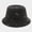 Black, variant on Unisex Washed Cotton Bucket Hat Dog Embroidery Vintage Wide Brim Sun Hat