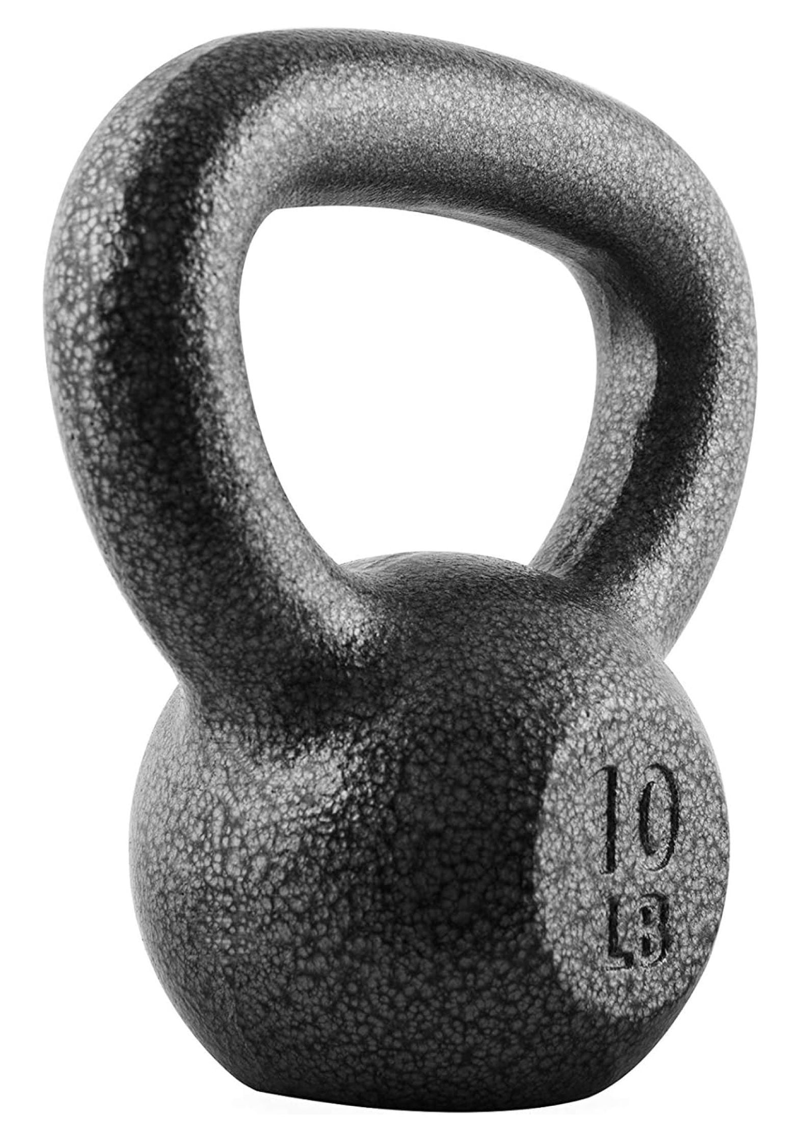 Hammerstone Painted Cast Iron Kettlebells, Home & Gym Equipment, Great for Strength Training, Full Body Workout & Crossfit Training, Color & Size Available in 10-80 Pounds