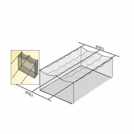 Fehr Bros. Wall To Wall Cage Net Suspension Kit, Galvanized Steel, Batting Cages