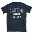 thumbnail image 1 of Elizabethtown Indiana Classic Established Men's Cotton T-Shirt, 1 of 1