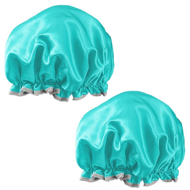 Tamaño ajustable y reutilizable, gorro de baño grande de satén para todo tipo de cabello.