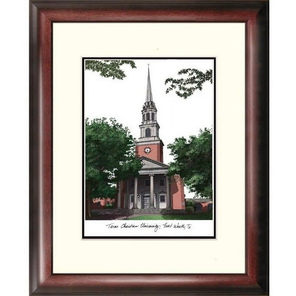 Texas Christian University Alumnus Framed Lithograph