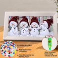 thumbnail image 5 of Kits de pintura de diamantes de bricolaje de muñeco de nieve navideño, pintura de diamantes 5d, manualidades de bordado de diamantes de imitación de cristal de taladro completo redondo, 5 of 5