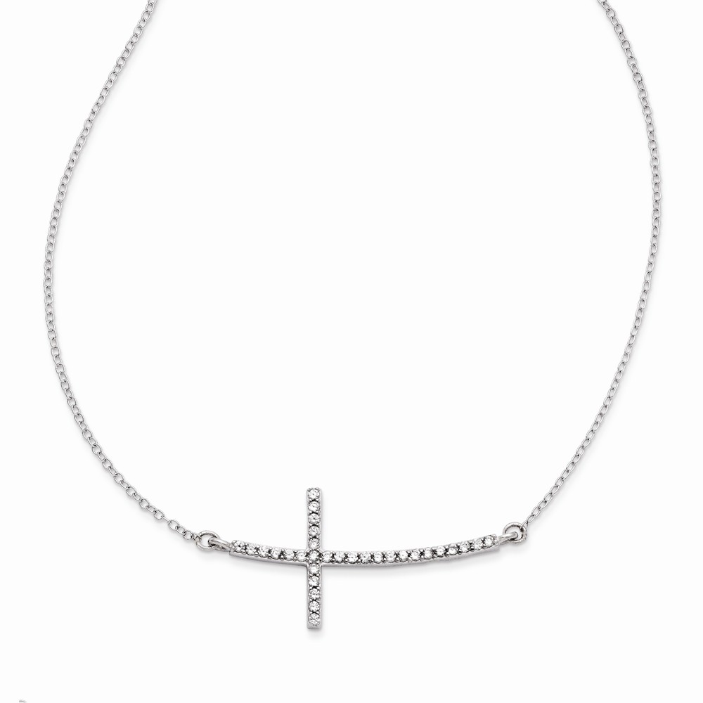 925 Sterling Silver Womens Sideways 
