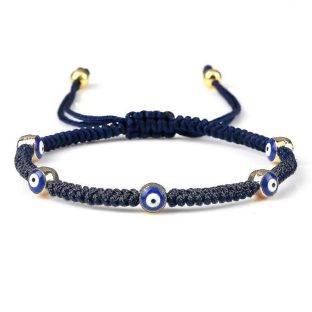 Evil Eye Braided Bracelet Lucky Red Black Color Thread Couple Chain Handmade