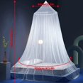 thumbnail image 2 of Mosquitera universal para cama doble, de tela de tul, para viajes al aire libre, para cama individual, plegable, 2 of 5
