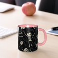 thumbnail image 6 of Halloween Coffee Mug, halloween skull leaf Ceramic Tea Cups Halloween Party Cups for Hot/Cold Beverages, Cute Coffee Cups for Kitchen Holiday Gift Coffee Bar Accessories, 6 of 6