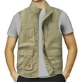 thumbnail image 1 of JHLZHS Canvas Jacket Men Mens Jacket Field Pofessional Emergency Field Fishing Pocket Vest Work Jacket for Men 365, 1 of 3