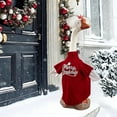 thumbnail image 4 of WKSCLPAI Christmas Porch Goose Outfits Yard Goose Statue Christmas Costume Plush T-Shirt Yard Goose Clothes wih Hat for 23 Inch Goose Statue Patio Garden Outdoor Indoor Decor(Red M), 4 of 6
