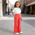 thumbnail image 2 of XEGLSBU Girls Pants Size 14-16 Cargo Comfortable Girls' Casual Pants with Stretchy Waistband for Everyday Play and School Orange Size 8-9 Years, 2 of 4