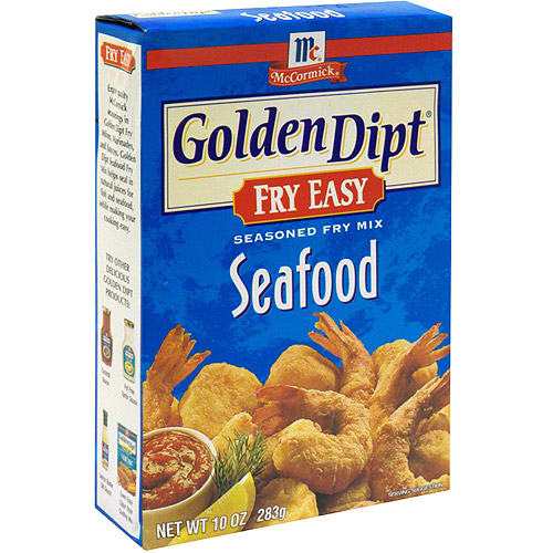 Golden Dipt Seasoned Seafood Fry Mix, 10 oz (Pack of 8)