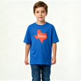 thumbnail image 2 of Boys Graphic T-Shirt Texas State Map Patriotic Red Silhouette Kids Tees 100% Cotton Tops Ages 4-13Y, 2 of 4