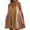 Khaki, variant on VUPSGEZ Womens Summer Sleeveless Mini Dress Casual Loose V Neck Sundress With Pockets (Light Blue,M)