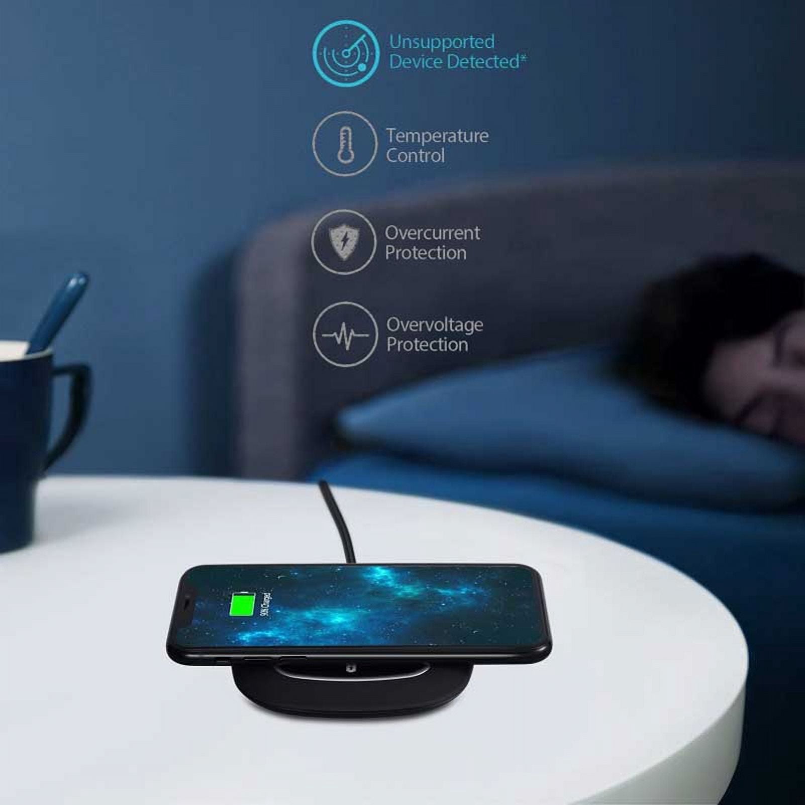 7.5W and 10W Fast Wireless Charger Charging Slim Pad for  T-Mobile iPhone 8 PLUS - AT&T iPhone 8 - Sprint iPhone 8 - Verizon iPhone 8 - T-Mobile iPhone 8 - AT&T Samsung Galaxy S9+