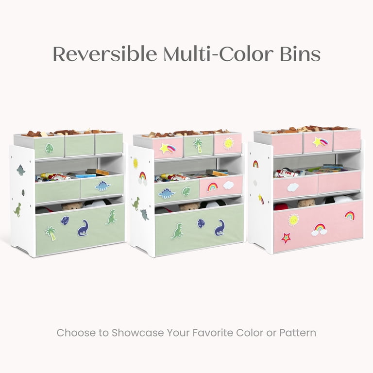 Delta Children 6-Bin Toy Organizer, Interchangeable Patches photo 3